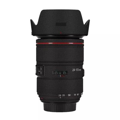 Anti-Scratch Camera Lens Sticker for Canon EF 24-105mm F4 L is II USM Coat Wrap Protective Film Body Protector Skin Cover 24-105 4(Matrix Black)