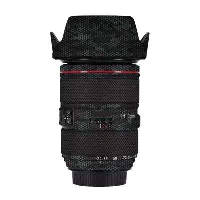 Anti-Scratch Camera Lens Sticker for Canon EF 24-105mm F4 L is II USM Coat Wrap Protective Film Body Protector Skin Cover 24-105 4(Mamba Green)