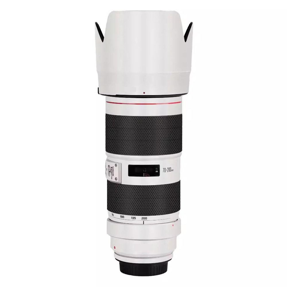 Camera Lens Protector Coat Protective Film Body Vinly Wrap Skin Premium Sticker for Canon EF 70-200mm F2.8 II Photography Decal 70-200 2.8(Multicolor White)