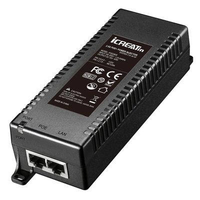 2.5G POE++ Injector 60W, IEEE 802.3bt/af/at, 2.5Gbps/1Gigabit PoE+ Ethernet Adapter, 2.5G Base-T Compliant, Network a PoE Device up to 328ft, for High Power PTZ Camera, VOIP Phone, WiFi 6 AP etc.