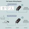 2.5G POE++ Injector 60W, IEEE 802.3bt/af/at, 2.5Gbps/1Gigabit PoE+ Ethernet Adapter, 2.5G Base-T Compliant, Network a PoE Device up to 328ft, for High Power PTZ Camera, VOIP Phone, WiFi 6 AP etc. view 3