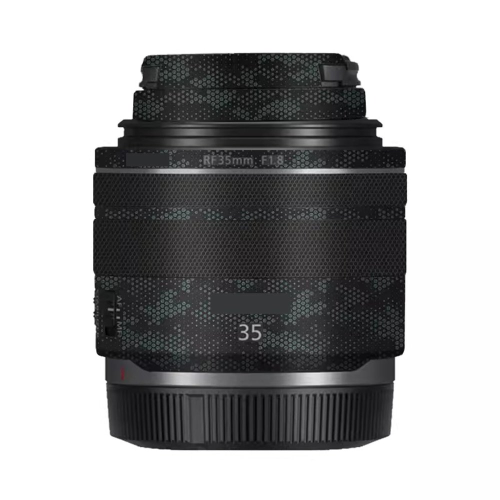 35 1.8 Camera Lens Skin Coat Wrap Protective Film Body Decal Anti-Scratch Sticker Accessories for Canon RF 35mm F1.8 Macro is STM(Mamba Green)