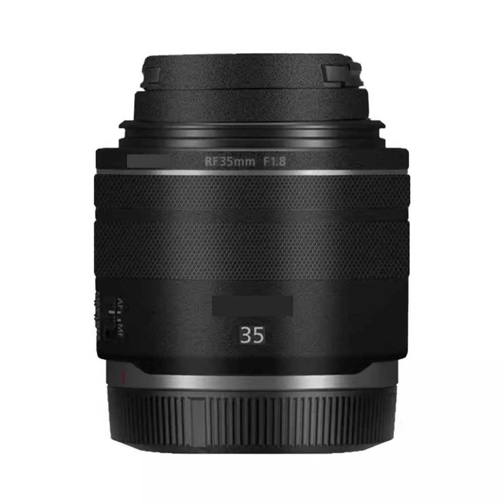35 1.8 Camera Lens Skin Coat Wrap Protective Film Body Decal Anti-Scratch Sticker Accessories for Canon RF 35mm F1.8 Macro is STM(Frosted Black)