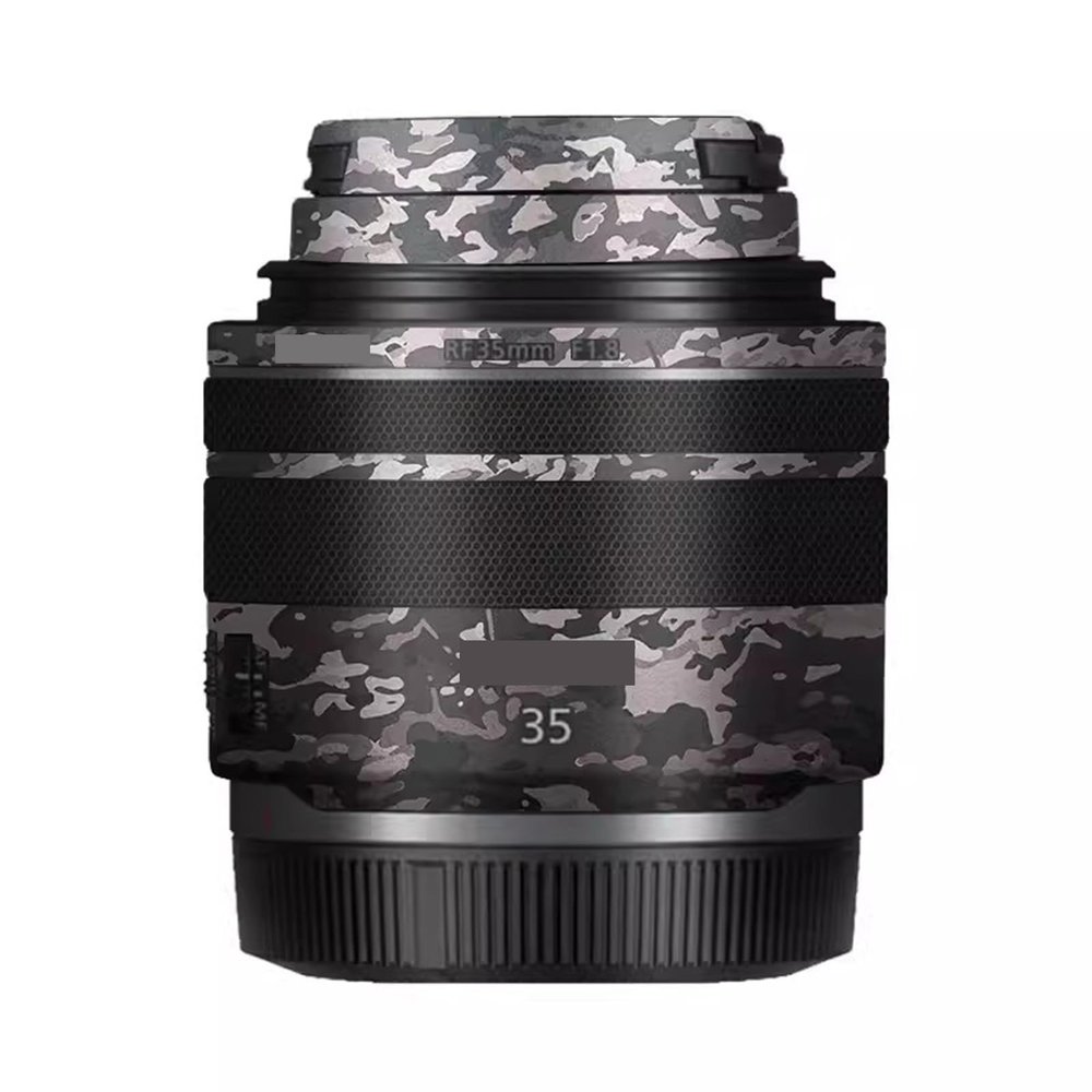 35 1.8 Camera Lens Skin Coat Wrap Protective Film Body Decal Anti-Scratch Sticker Accessories for Canon RF 35mm F1.8 Macro is STM(Field Camouflage)