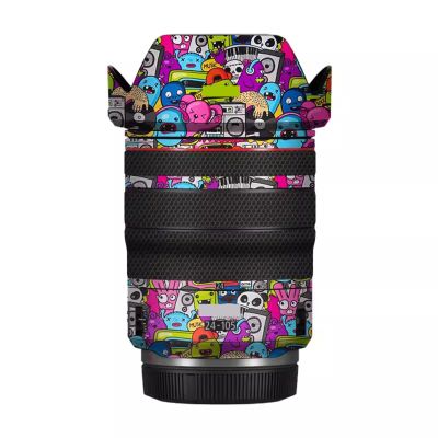 Skin Lens Camera Accessories Vinyl Wrap Body Protective Film Sticker Protector Decals for Canon RF 24-105mm F4 L is USM 24-105 4(Graffiti Pink)