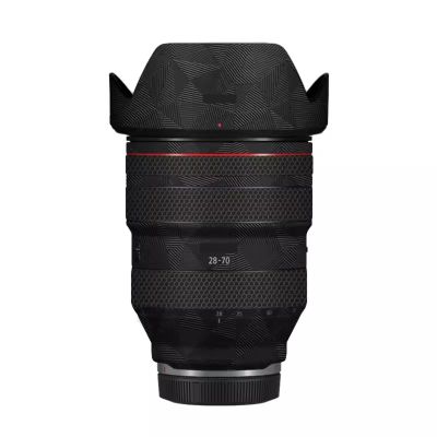 Anti-Scratch Camera Lens Sticker for Canon RF 28-70mm F2 L USM Coat Vinyl Wrap Protective Film Body Protector Skin 28-70 2(Triangle Black)