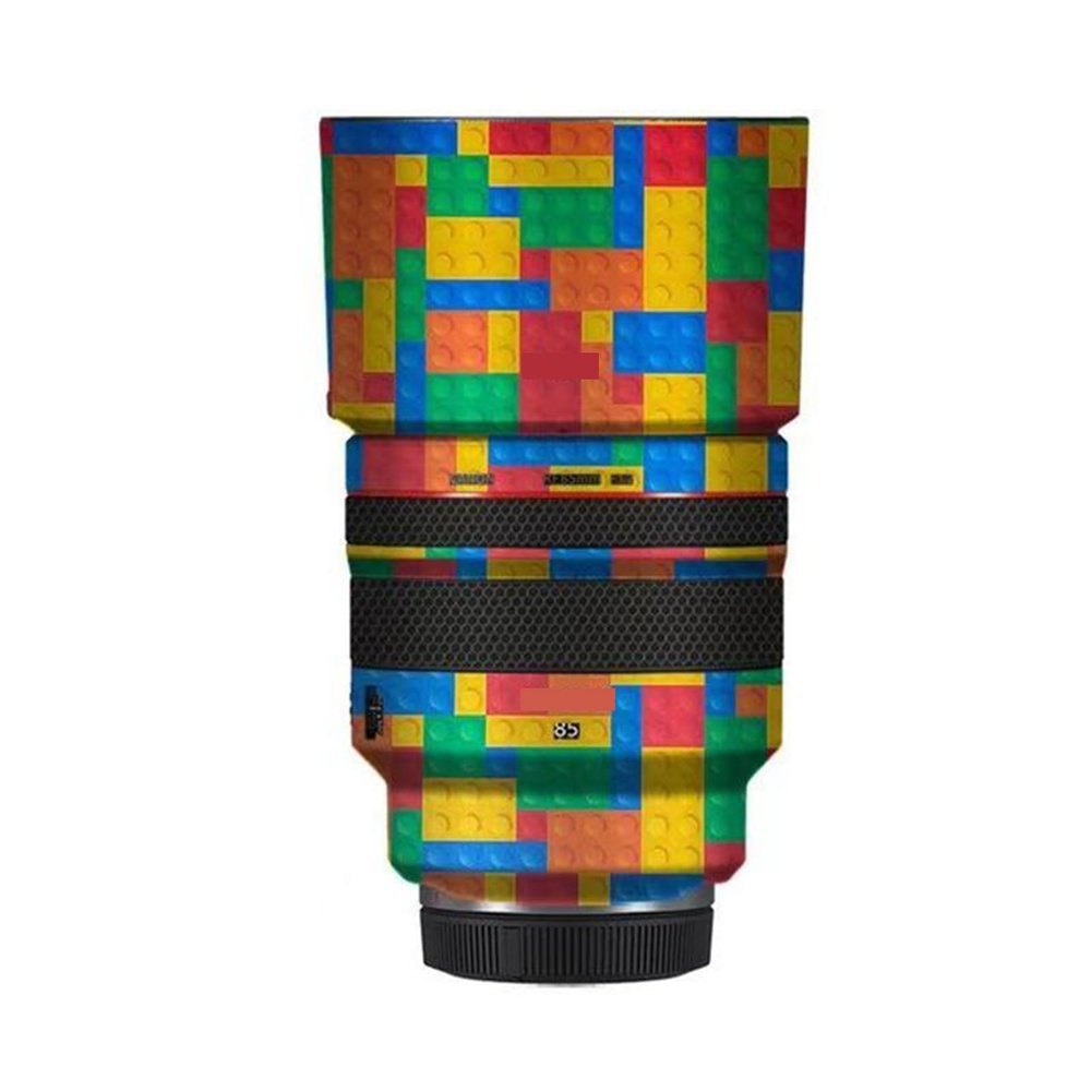85 1.2 Camera Lens Premium Protector Film Sticker Skin Vinyl Wrap Film Body Protective Decal Protector Coat for Canon RF 85mm F1.2 L USM(Toy Brick Colorful)