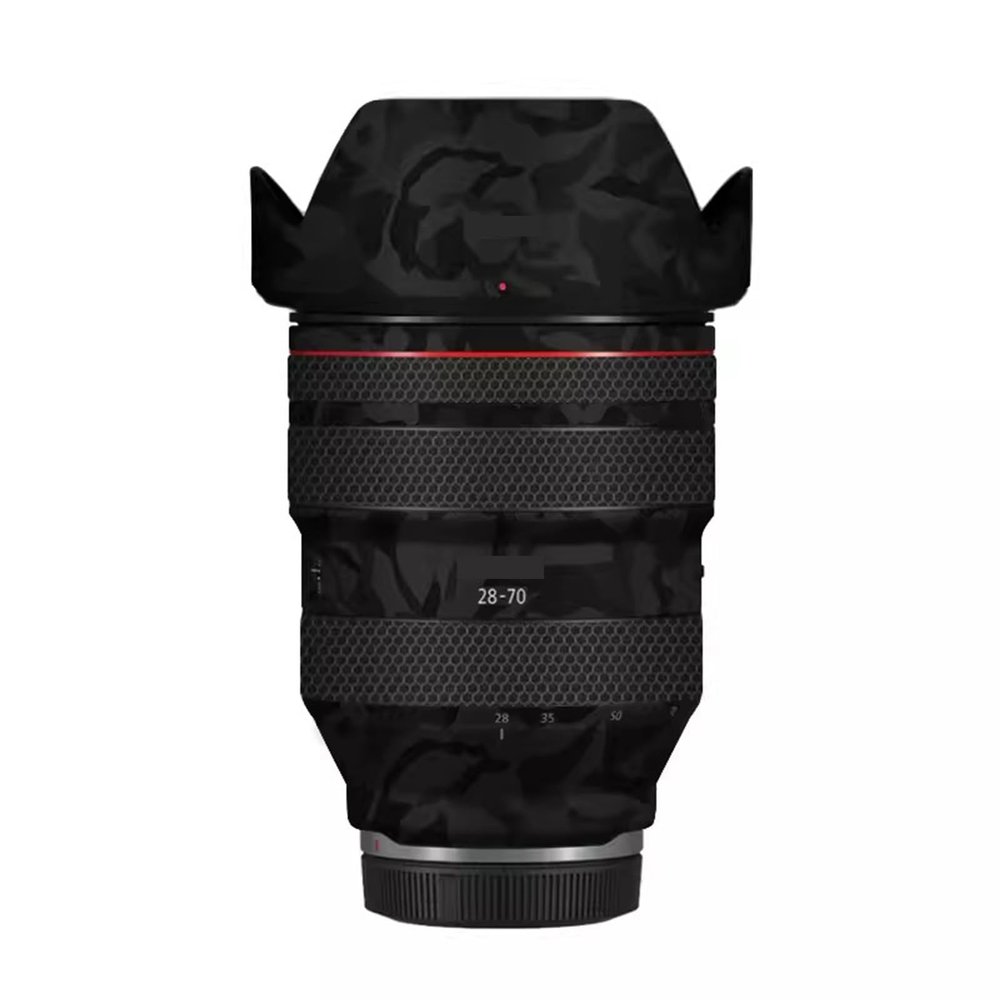 Anti-Scratch Camera Lens Sticker for Canon RF 28-70mm F2 L USM Coat Vinyl Wrap Protective Film Body Protector Skin 28-70 2(Shadow Camo Black)