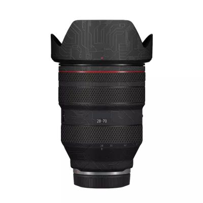 Anti-Scratch Camera Lens Sticker for Canon RF 28-70mm F2 L USM Coat Vinyl Wrap Protective Film Body Protector Skin 28-70 2(Circuit Black)