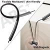 JNXIKOU Neckband Bluetooth Headphones Neckband Earphone Earbuds with Mic Wireless Ear Buds 5.3 CVC 8.0, IPX6 Waterproof Sport Earphones for Running Driving Working Compatible, Black view 3