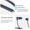 JNXIKOU Neckband Bluetooth Headphones Neckband Earphone Earbuds with Mic Wireless Ear Buds 5.3 CVC 8.0, IPX6 Waterproof Sport Earphones for Running Driving Working Compatible, Black view 4