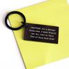 Developer Gift Ideas, Funny Keychain, Christmas Memorable Presents for Men - 'Caution: I'm A Retired Developer. I Have Stories And All Days To Talk. Stay At Your Own Risk!' view 3