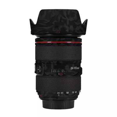 Anti-Scratch Camera Lens Sticker for Canon EF 24-105mm F4 L is II USM Coat Wrap Protective Film Body Protector Skin Cover 24-105 4(Shadow Camo Black)