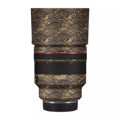 85 1.2 Camera Lens Premium Protector Film Sticker Skin Vinyl Wrap Film Body Protective Decal Protector Coat for Canon RF 85mm F1.2 L USM(Wave Gold)