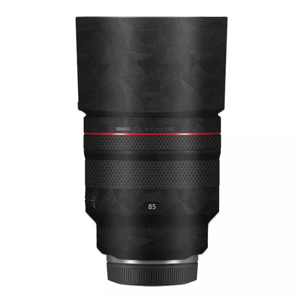 85 1.2 Camera Lens Premium Protector Film Sticker Skin Vinyl Wrap Film Body Protective Decal Protector Coat for Canon RF 85mm F1.2 L USM(Triangle Black)