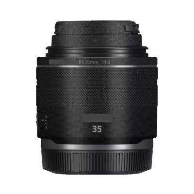 35 1.8 Camera Lens Skin Coat Wrap Protective Film Body Decal Anti-Scratch Sticker Accessories for Canon RF 35mm F1.8 Macro is STM(Honeycomb Black)