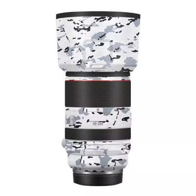 for Canon RF 70-200mm F2.8 L is USM Vinyl Wrap Decal Skin Film Anti-Scratch Camera Lens Body Protective Sticker Protector Coat 70-200 2.8(Snow Camouflage)