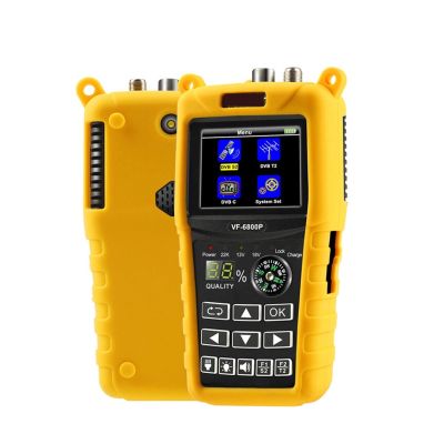 KYKYK Satellite Finder Satellite Signal Meter VF 6800P Satellite Finder DVB-T2 DVB-S2 DVB-C MPEG4 Digital Sat Finder Meter 2.4 Inch LCD HD for TV Tuner