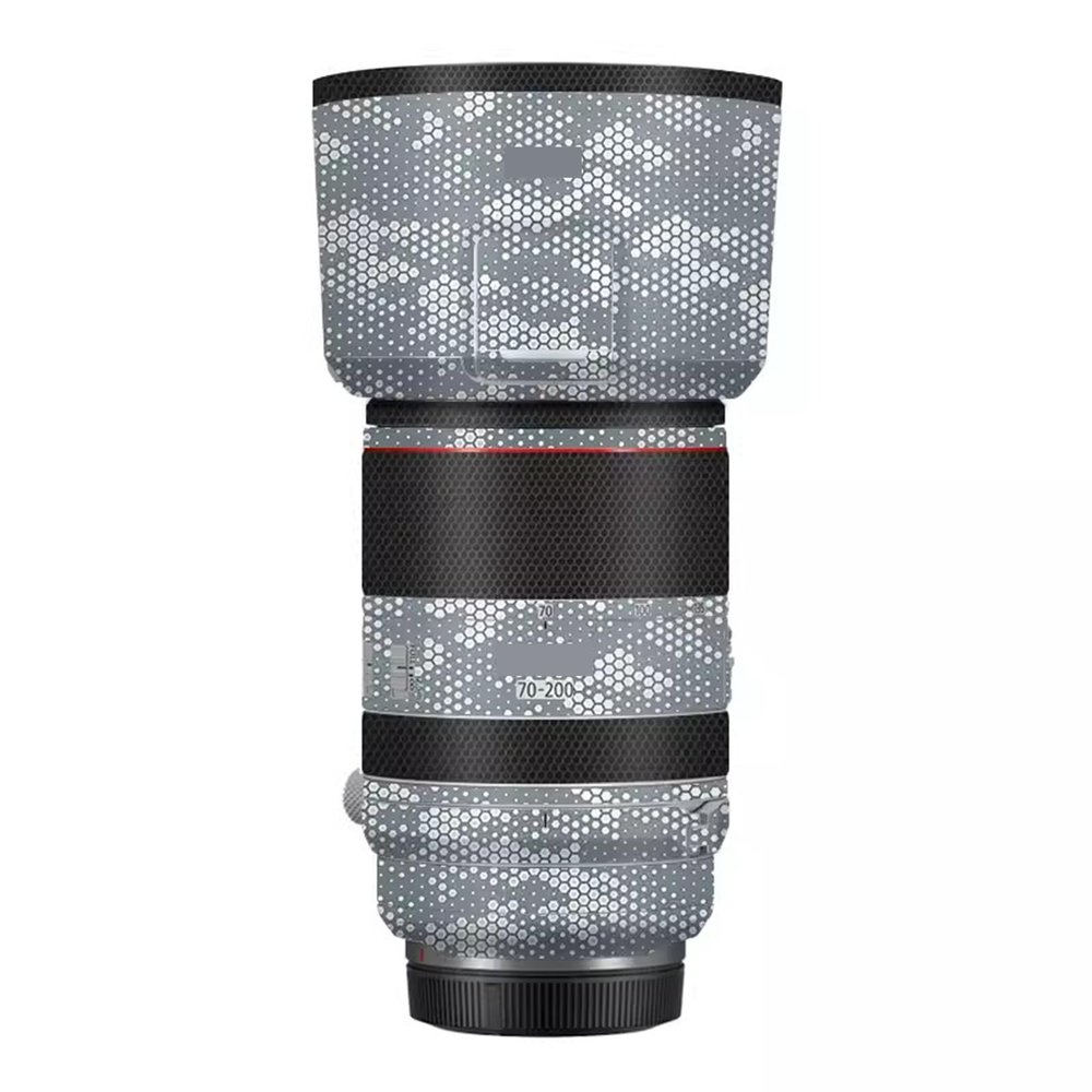for Canon RF 70-200mm F2.8 L is USM Vinyl Wrap Decal Skin Film Anti-Scratch Camera Lens Body Protective Sticker Protector Coat 70-200 2.8(Mamba Grey White)