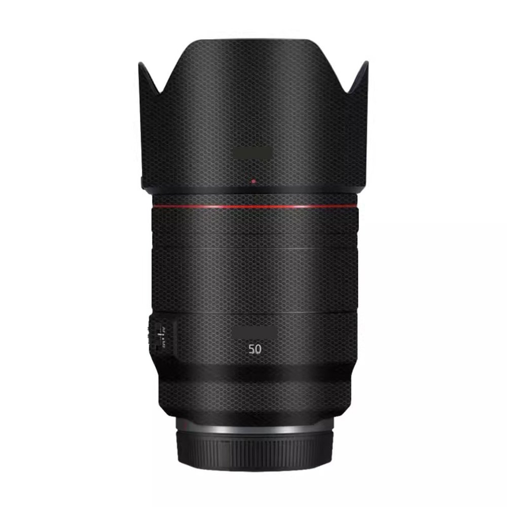 Lens Skin Anti-Scratch Camera Vinly Wrap Sticker for Canon RF 50mm F1.2L USM Body Protective Film Decal Coat 50 1.2(Matrix Black)