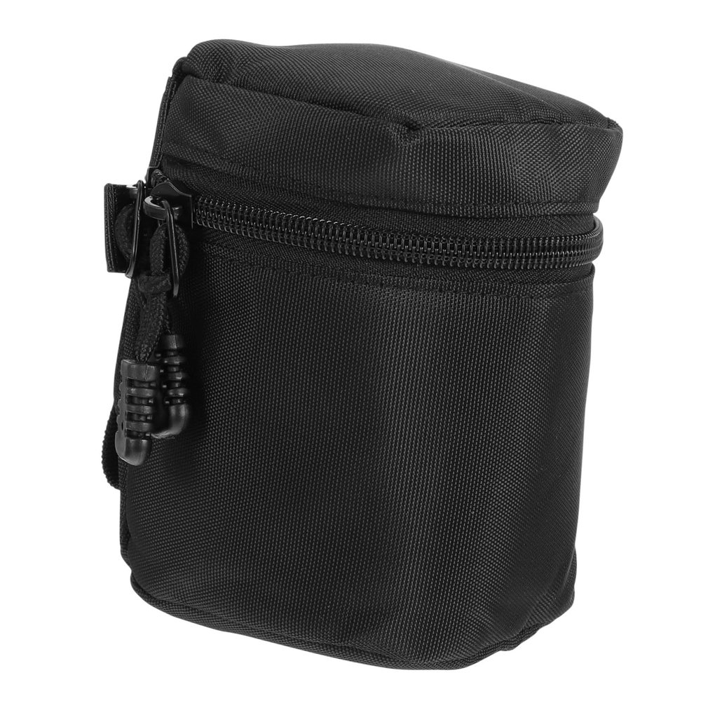 LIFKICH 2pcs Camera Lens Case Bag Built-in Sponge Drop Resistance Waterproof Perfect for Dslr Camera Lenses