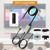 192kHz DAC Audio Converter Digital to Analog Audio Converter, 7ft/2.1m Optical Audio to 3.5mm RCA AUX Cable, Optical to RCA Adapter with Dual 3.5 mm Jacks for PS3 PS4 HDTV Blue Ray DVD Sky view 3