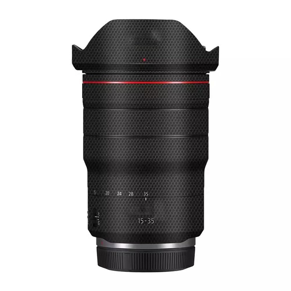 Anti-Scratch Camera Lens Sticker Coat Wrap Protective Film Body Protector Skin Cover Decals Cost for Canon RF 15-35mm F2.8 L is USM 15-35 2.8(Matrix Black)