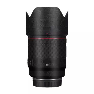 Lens Skin Anti-Scratch Camera Vinly Wrap Sticker for Canon RF 50mm F1.2L USM Body Protective Film Decal Coat 50 1.2(Triangle Black)