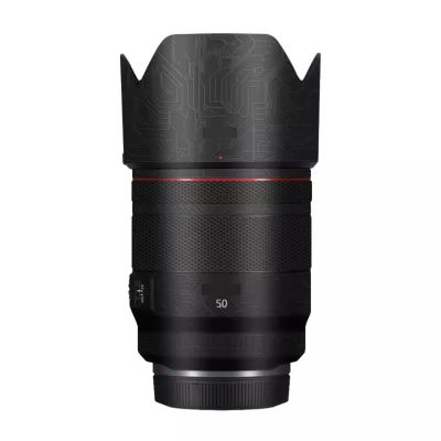 Lens Skin Anti-Scratch Camera Vinly Wrap Sticker for Canon RF 50mm F1.2L USM Body Protective Film Decal Coat 50 1.2(Circuit Black)