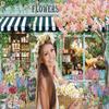 Flowers Shop Backdrop for Photography 7x5FT Spring Florals Butterfly Tea Party Background Hello Spring Banner Decorations Supplies Photo Props view 4