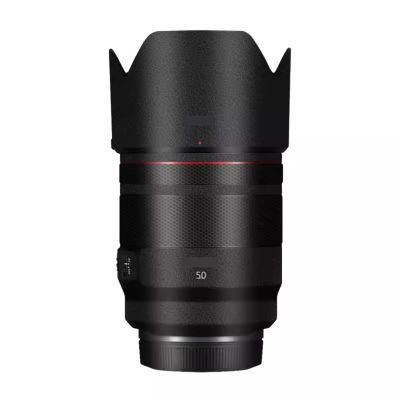 Lens Skin Anti-Scratch Camera Vinly Wrap Sticker for Canon RF 50mm F1.2L USM Body Protective Film Decal Coat 50 1.2(Leather Black)