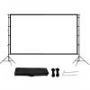 169 HD 4K Projector Screen with Stand, Foldable Portable Movie Screen with Carry Bag, Windproof Folding Outdoor Open-air Projection for Travel, Camping(100in) view 1