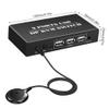 4K Displayport Switcher for 2 Computers Share 1 Keypads Mouse 4K@60Hz 3 USB2.0 Port for Printer with Controller view 2