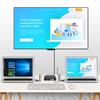 4K Displayport Switcher for 2 Computers Share 1 Keypads Mouse 4K@60Hz 3 USB2.0 Port for Printer with Controller view 4