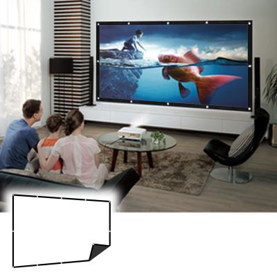 60-200 INCH Projector Screen|Outdoor Indoor Movie Screens|16:9/4:3 Freestanding Portable Foldable Projection|Anti-Crease Portable Projector Movies Screens with Hooks, Ropes(16:9,84 inch screen)