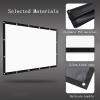 60-200 INCH Projector Screen|Outdoor Indoor Movie Screens|16:9/4:3 Freestanding Portable Foldable Projection|Anti-Crease Portable Projector Movies Screens with Hooks, Ropes(16:9,84 inch screen) view 4