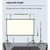 100/120 Inch Portable Projector Screen, Wrinkle-Free and 3-Legged Frame Movie Screen, for Indoor Outdoor Backyard Movie Night(120in) view 4