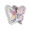 (3pcs) She Whispered Back I Am The Storm Sticker Funny Sayings Motivational Quotes Inspirational Message Vinyl Decal for Tumbler Laptop Kindle Water Bottles Books Phone - Size 3x3 view 1