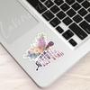 (3pcs) She Whispered Back I Am The Storm Sticker Funny Sayings Motivational Quotes Inspirational Message Vinyl Decal for Tumbler Laptop Kindle Water Bottles Books Phone - Size 3x3 view 3