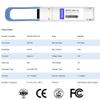 100G QSFP28 LR4 Optical Transceiver Module Compatible with Brocade QSFP-100G-LR4,100GBASE-LR4 QSFP28 1310nm 10km LC SMF DOM view 2