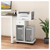 Computer Stand Pc Stand Home Computer Tower Stand Office CPU Stand Bedroom PC Stand with Lockable Wheels for Office Home Computer Tower Stand Printer Stand(White) view 1