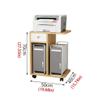 Computer Stand Pc Stand Home Computer Tower Stand Office CPU Stand Bedroom PC Stand with Lockable Wheels for Office Home Computer Tower Stand Printer Stand(White) view 2