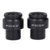 2PCS 10X Microscope Eyepieces, 22mm High Eye Spot Wide Field Optical Lens, Diopter Adjustment, 30mm Mount, Replacement for Microscopes view 1