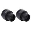 2PCS 10X Microscope Eyepieces, 22mm High Eye Spot Wide Field Optical Lens, Diopter Adjustment, 30mm Mount, Replacement for Microscopes view 2