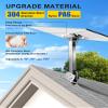 MUSVOH Fit for Starlink Gen 3 Roof Mount ,304 Stainless Steel 360 Rotatable Adjustment Pole/Wall Mounting Kit Suitable for Starlink Gen3 & V3 Standard Dish,fit for Starlink Gen 3 Pipe Adapter view 2