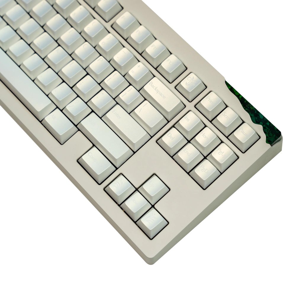 daixiahu Moonlight White Dazzling Theme Keycaps, 150 Keys Sublimation Keycap Set, Cherry Profile Custom Keycaps for Cherry Gateron MX Switch Mechanical Keyboard PBT Material + Special Coating