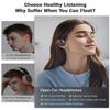 3.5mm Wired Earbuds USB Wired Headphones | Open Ear Headphones with Mic | Running Earbuds with Rotatable Earhook & Volume Control | Corded Plug-in for Traditional Phones, PC, Car AUX, Nintendo Switch view 2