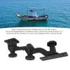 11.4 Inch Curved Arm Plotter Swing Arm Mount, Marine Grade Aluminum Bracket with 6.25x2in Panel for Lowrance, Humminbird, Raymarine, Eagle view 3