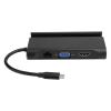 7 in 1 USB Type C Docking Station, HD Multimedia Interface 4K Support, VGA 1080P, 3 USB3.0 Ports, PD Fast Charging 60W, Plug and Play, Aluminium Alloy Material view 1