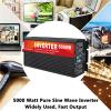5000W DC Input AC Output Pure Sine Wave Inverter Charger 12V/24V/48V/60V/72V DC to 110V/230V AC, Low Frequency Power Inverter Converter w/Digital Display(Size:24V-230V) view 2